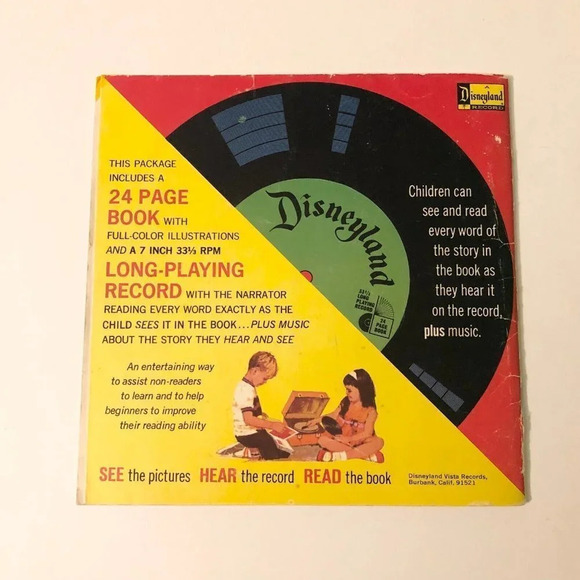 Vintage 1970 Disney The Story of Rapunzel Book Only No Record - Picture 15 of 16